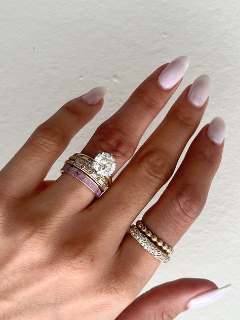 Stackable Engagement Rings, Marrow Fine, Round Brilliant Engagement Ring, Loved And Lost, Memory Ring, Stackable Engagement Ring, Stacking Bands, Ring Stack, Step Cut