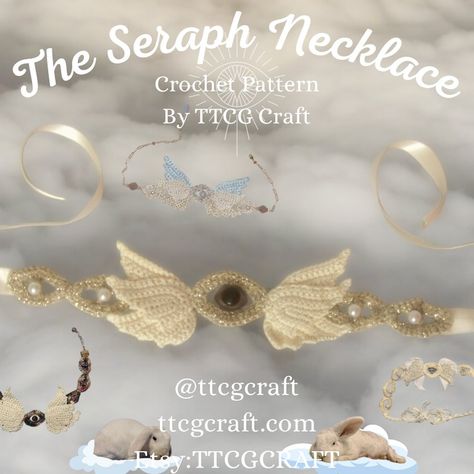 And it’s release time !! 🥳 thank you to all the testers that did the prettiest Seraph necklaces, the crochet pattern is available now !! 😍 #crochet #crocheting #crochetersofinstagram #crochetnecklace #crochetchoker #crochetdesign #crochetdesigner #crochetpattern #crochetinspiration #whimsigoth #etherealaesthetic #gothaesthetic #biblicalangel #biblicallyaccurateangels #seraphim #seraph #creepyart #testerappreciation #patternrelease #patternreleaseday Whimsigoth Crochet Patterns, Crochet Whimsigoth, Whimsigoth Crochet, Business Crochet, Knitting Things, Crochet Idea, Knit Ideas, Ethereal Aesthetic, Crochet Tips