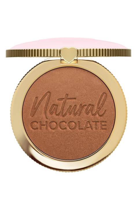 Too Faced Natural Chocolate Bronzer available at #nordstromrack Too Faced Natural Chocolate Bronzer, Ching Chong, Too Faced Bronzer, Makeup Blender, Summer Stuff, Makeup Wishlist, Body Makeup, Face Powder, Too Faced