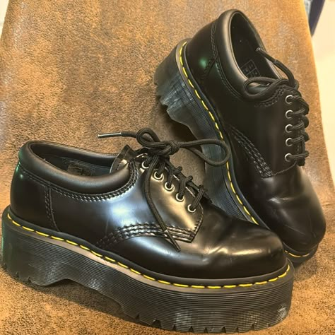 Black, Platform Mary Jane’s, Worn Twice, Basically Brand New, Size 7 Us L Dr Marten Platform Shoes, Platform Mary Janes Doc Martens, Black Platform Mary Janes, Doc Marten Platform, Docs Mary Jane’s, Doc Martens Mary Janes, Black Synthetic Platform Mary Janes, Platform Outfit, Mary Jane Platform Shoes