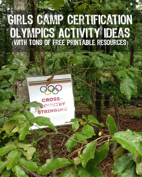 Camp Olympics, Camping Themed Party Decorations, Girls Camp Handouts, Girls Camp Activities, Lds Girls Camp, Girls Camp Crafts, Olympics Activities, Yw Activities, Camp Activities