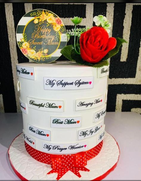 Cake For Mum, Birthday Cake For Mum, Happy Birthday Mum, Decorating Books, Cake Decorating Books, Cakes Design, Birthday Cake For Husband, Cake For Husband, Cool Cake Designs