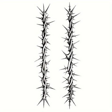 Thorn Tattoo, Octopus Tattoo Design, Back Of Neck Tattoo, Bone Tattoos, Vine Tattoos, Dark Art Tattoo, Tattoo Design Book, Branch Design, Fake Tattoos