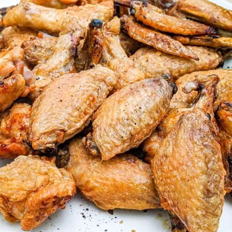 Baking Powder Chicken Wings - Cooking to Entertain Baking Powder Chicken, Wings With Baking Powder, Baking Powder Chicken Wings, Wings Recipe Oven, Chicken Wings Recipe Oven, Oven Fried Chicken Wings, Wings Oven, Oven Chicken Wings, Wings Recipe Baked