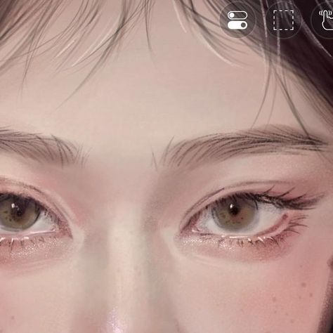 씰 on Instagram: "🖌️ibisPaint X" Eyes Ibispaint, Digital Art Eyes, Digital Makeup, Rendered Art, Blone Hair, Semi Realistic, Eye Drawing Tutorials, Realistic Eye, Honey Blonde Hair