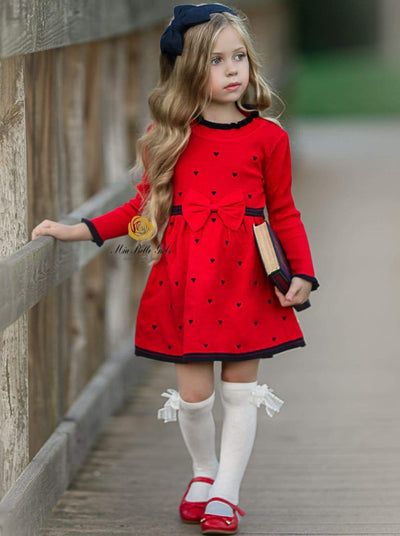 Hand Over Heart, Fulfillment Center, Outfit For Fall, Knit Skater Dress, Dresses Casual Fall, Preppy Chic, Cute Flats, Long Sleeve Knit Sweaters, Kids Outfits Girls