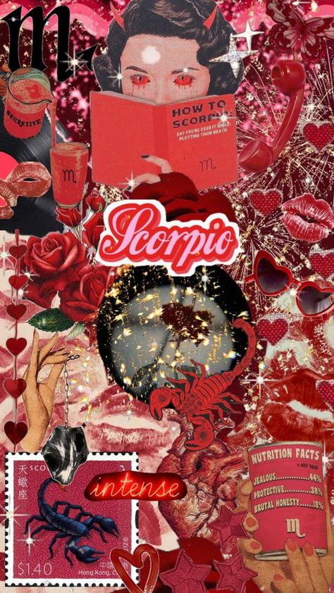 Check out anicajeyaratnam's Shuffles #scorpio #zodaics Scorpio Asthetic Picture, Scorpio Lockscreen, Scorpio Phone Wallpaper, Scorpio Party Theme, Scorpio Mood Board, Scorpio Season Aesthetic, Scorpio Collage, Scorpio Aesthetic Wallpaper, Scorpio + Core + Aesthetic