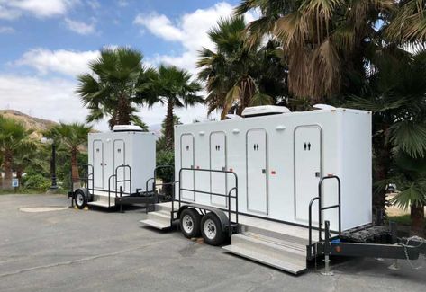 Platinum Pro Portables: Luxury Portable Restroom Trailers, Portable Bathroom and Porta Potty Trailer Rental Restroom Luxury Porta Potty, Portable Bathroom Trailer, Portable Restrooms Ideas, Portable Bathroom Ideas, Mobile Toilet, Luxury Portable Restrooms, Bathroom Trailer, Luxury Spa Bathroom, Luxury Modern Bathroom