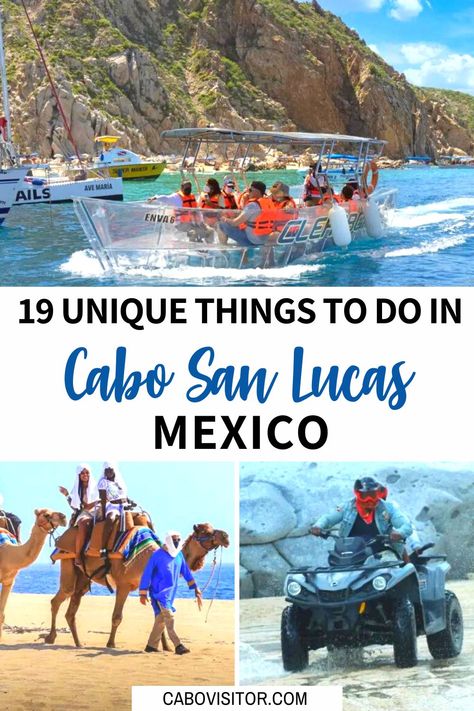 19 Unique Things to Do in Cabo San Lucas, Mexico Travel Cabo San Lucas, Cabo Resorts, Cabo Vacation, Cabo Mexico, Mexico Travel Guides, San Lucas Mexico, Cabo San Lucas Mexico, San Jose Del Cabo, Visit Mexico