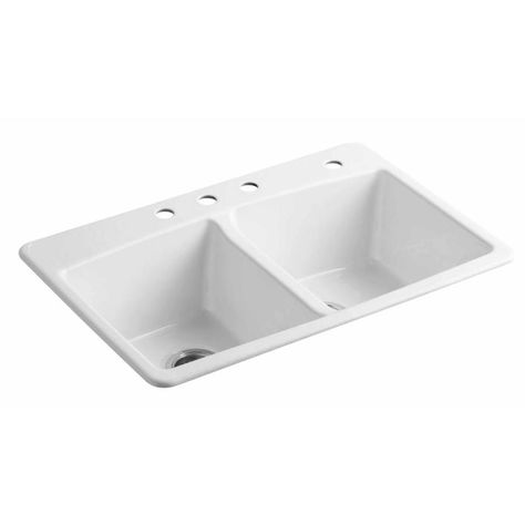 Product Image 1 Cleaning Pots And Pans, Kohler Kitchen Sink, Double Basin Kitchen Sink, Cast Iron Kitchen Sinks, Best Kitchen Sinks, Cast Iron Sink, Drop In Kitchen Sink, Apron Sink Kitchen, Clean Pots