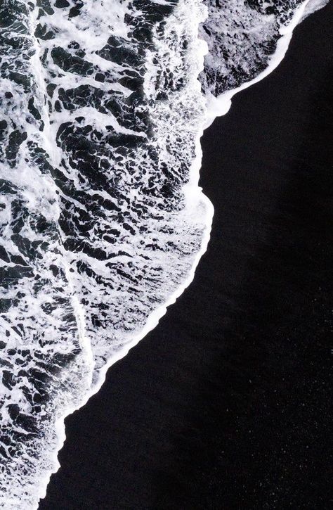 Iceland Wallpaper, Abstract Landscapes, Cover Art Design, Black Sand Beach, Dark Photography, Black Sand, Brutalism, Ocean Photography, Room Posters