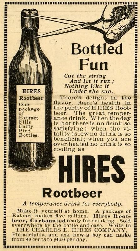 Beer Production, Beverage Advertising, Less Alcohol, Retro Advertisements, Beer Drawing, Hires Root Beer, Temperance Movement, Pop Bottles, Soda Pop