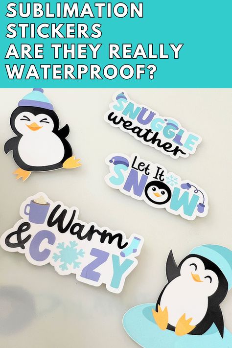 Sublimation Stickers – Are They Waterproof? Sublimation Stickers, Party Plan, Sublimation Ideas, How To Make Stickers, Easy Parties, Butcher Paper, Busy Parents, Cricut Tutorials, Working Mother