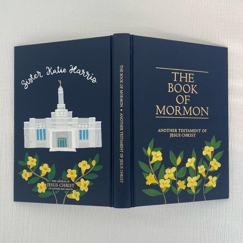 Painted Scriptures, Book Of Mormon Painted Cover, Painted Book Of Mormon, Peruvian Embroidery, Lds Crafts, Scripture Painting, Book Of Mormon Stories, Read It And Weep, Painted Things