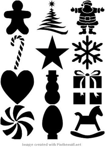 50+ Free Printable Christmas Stencils Christmas Shilouette Free Printable, Christmas Images Printable Clip Art, Christmas Stencils Printables Templates, Christmas Silhouette Templates, Christmas Silhouette Images, Christmas Shapes, Stencil Christmas, Christmas Silhouette, 3d Templates