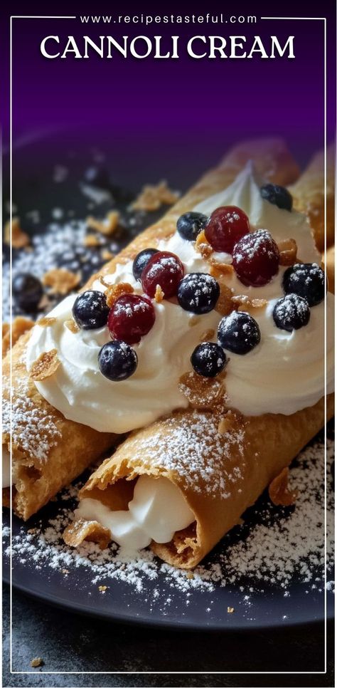 A classic Italian dessert filling, this Cannoli Cream is rich and creamy, perfect for filling pastry shells or enjoying on its own. With the delightful flavors of ricotta and mascarpone, it's an irresistible treat. Cannoli Recipe Filling, Mascarpone Recipes, Cannoli Filling, Cannoli Shells, Cannoli Recipe, Cannoli Cream, Italian Dessert, Pastry Shells, Mascarpone Cheese