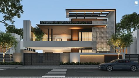 House Structure Design, Modern Bungalow Exterior, House Architecture Styles, Front Wall Design, Contemporary House Exterior, Best Modern House Design, Small House Elevation Design, Modern House Facades, Architect Design House