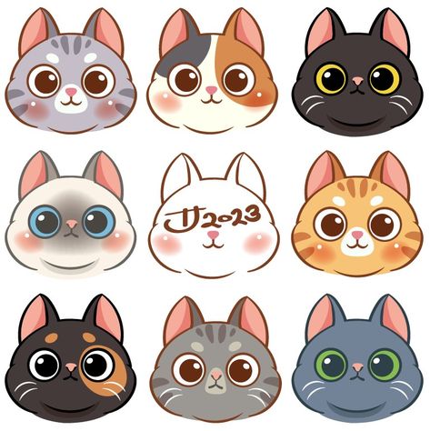 Cute cats mask cartoon character. #cat #catperson #catlover #catslave #digitalart #vectorart #cutecartoon #characterdesign #cartoon #illustration #redbubbleartist #redbubbleshop #redbubble Lots Of Cats Drawing, Drawing Cats Cute, Cartoon Cat Illustration, Cartoon Cat Character, Cat Characters Cartoon, Cat Mascot Design, Cute Cats Illustration, Cats Character Design, Cute Cat Art Kawaii