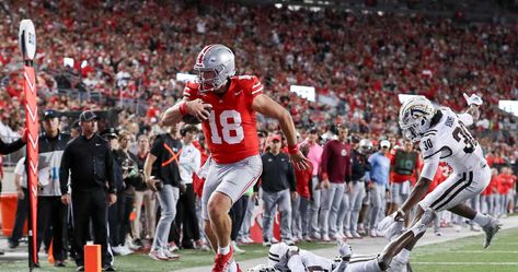 It's a good day to be a Buckeye. Ohio State hosted Western Michigan in Week 2 and showed just why it is a true contender for a national championship with a… Will Howard Ohio State, Jeremiah Smith, Marvin Harrison, Nfl Fantasy, Sports Scores, Star Of The Day, Western Michigan, It's A Good Day, Ohio State Football