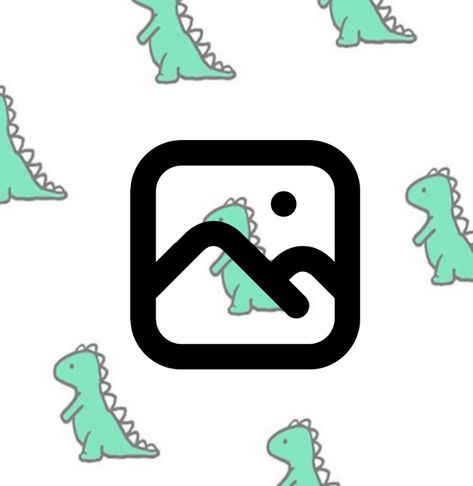 Dinosaur Screensaver, Dino App Icons, Dinosaur App Icon, Dinosaur Aesthetic, App Store Icon, Apps Icon, Icon Ideas, Phone Icons, Phone Theme