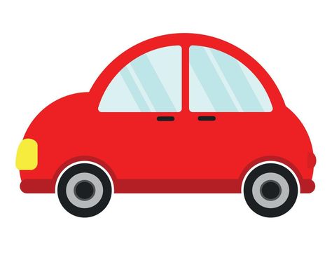 Flat Red Car Icon Clipart in Cartoon Graphic Vector Illustration Design Car Icon, Car Icons, Car Illustration, Car Drawings, Cityscape Photos, Cars Birthday, Car Cartoon, Red Car, Cartoon Icons