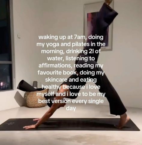 that girl wellness morning routine for productivity and health workout routine It Girl Morning Routine, Becoming My Best Self, Girl Morning Routine, Girly Tips, My Best Self, Best Version Of Myself, Becoming Her, Manifesting Vision Board, Short Poems