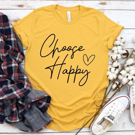 Womens Shirts Vinyl, Tshirt Designs Ideas, Kindness Is Contagious, Cricut Tshirt, Bee Shirt, Bee Svg, Be Kind Shirt, Happy Shirt, Sunflower Shirt