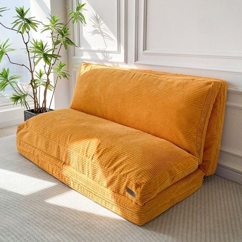 Corduroy Bean Bag Folding Sofa Bed - Bed Bath & Beyond - 41392519 Foldable Couch, Corduroy Bean Bag, Bed Folding, Floor Mattress, Bean Bag Bed, Interesting Objects, Bean Bag Couch, Floor Couch, Foldable Mattress