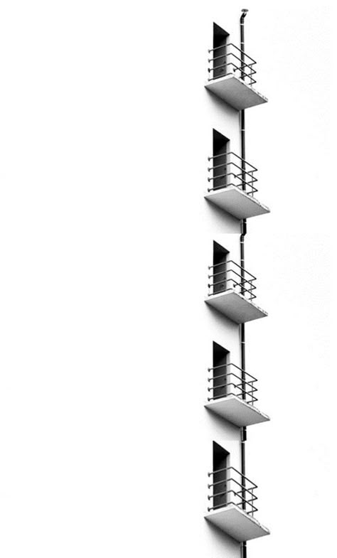 Balconies Architecture, Minimal Photography, Walter Gropius, Minimalist Photography, Minimalist Architecture, Foto Art, White Photography, Light And Shadow, Architecture Photography