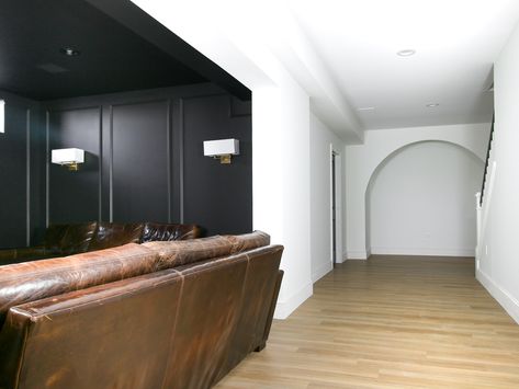 LVP Floors - Are They A Good Choice - Stefana Silber Plywood Subfloor, Black Painted Walls, Lvp Flooring, Brass Cabinet Hardware, Furniture Scratches, Moving Furniture, Basement Bathroom, Concrete Slab, Black Cabinets