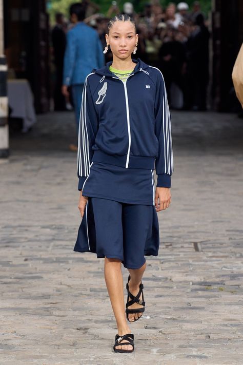 Wales Bonner Spring 2024 Menswear Collection | Vogue Ss24 Fashion Trends, Fila Tracksuit, Wales Bonner Adidas, Ss24 Trends, Ss24 Fashion, Summer 2024 Trends, 2024 Menswear, 80s Disco, Full Tracksuit