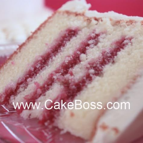 CakeBoss White Velvet Wedding Cake Raspberry Cake Filling, Cake Boss Recipes, White Velvet Cakes, White Cake Recipes, Cake Filling Recipes, Cake Filling, Velvet Wedding, Vanilla Cake Mixes, Wedding Cake Recipe