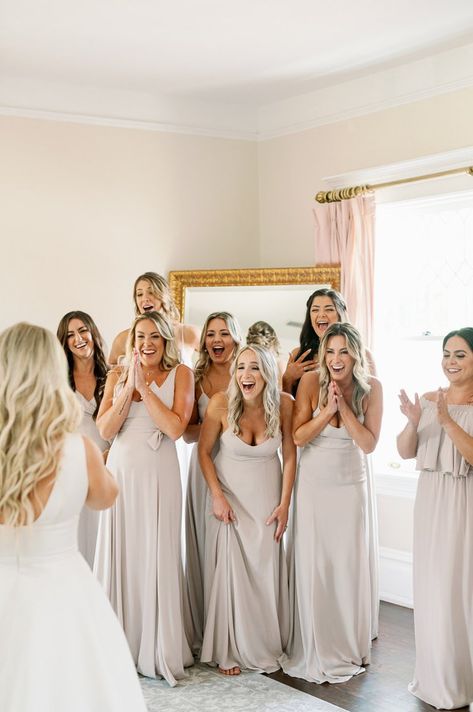 Dewitt for Love Photography Bridesmaids Portrait The Orlo Tampa Wedding Photographer Bride Dress Reveal To Bridesmaids, Photo Ideas For Bride And Bridesmaids, Wedding Dress Reveal To Bridesmaids, Bride Reveal To Bridesmaids, Wedding Day Photos With Bridesmaids, First Look Wedding Photos Bridesmaid, Bridesmaid Wedding Pictures, Wedding Day Photos Bridesmaids, Bride Wedding Day Photos