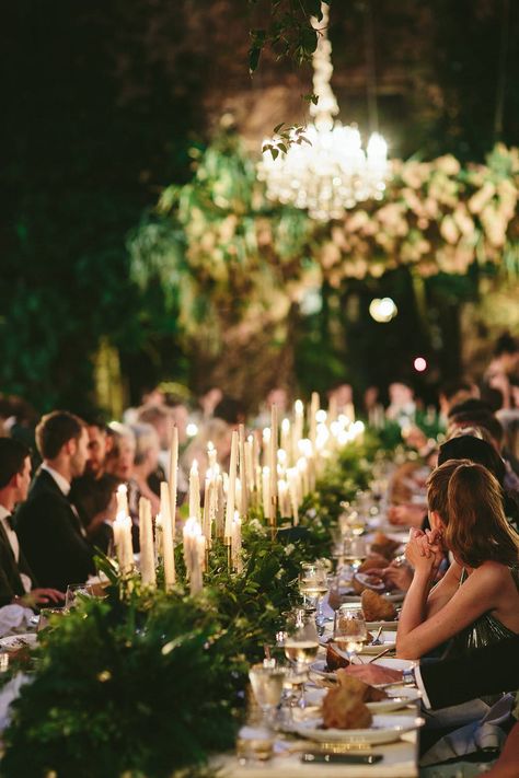 outdoor wedding reception in Maui with long tables and romantic candlelight Haiku Mill Wedding, Maui Destination Wedding, Haiku Mill, Long Table Wedding, Candle Lit Wedding, Wedding Types, Maui Wedding, Maui Weddings, Wedding Receptions