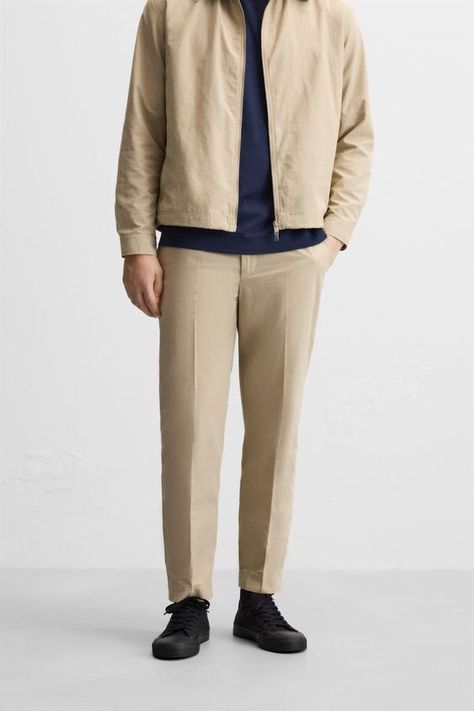 Men's Chinos | ZARA United States Chinos For Men, Man Trousers, Men's Chinos, Trench Coat Dress, Joggers Shoes, Shirt Blouses Tops, Mens Chinos, Blazer Vest, Chino Pants