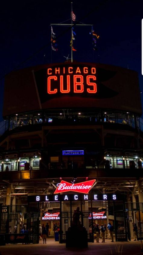 Chicago Cubs Wallpaper, Cubs Wallpaper, Chicago Sports Teams, Baseball Wallpaper, Chicago Aesthetic, Mlb Wallpaper, Field Wallpaper, Go Cubs Go, Kris Bryant