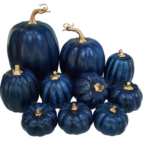 Halloween Table Centerpieces, Decorative Pumpkins, Gold Pumpkins, Artificial Pumpkins, Foam Pumpkins, Black Pumpkin, Faux Pumpkins, Blue Pumpkins, Unique Fall