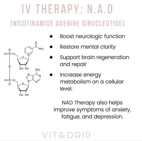 Marbella Vitamin IV Therapy on Instagram: “NAD is one of the most important coenzymes in our cells. It’s associated with the metabolism, it maintains regular levels of energy,…” Nad Vitamins, Vitamin Iv Therapy, Nad Iv Therapy, Nad Therapy, Iv Business, Vitamin Therapy, Iv Vitamin Therapy, Iv Hydration, Health Marketing