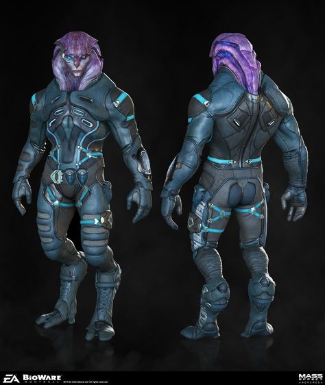 ArtStation - Jaal, herbert lowis Jaal Mass Effect, Mass Effect Andromeda Jaal, Andromeda Mass Effect, Mass Effect Romance, Sci Fi Outfit, Mass Effect Andromeda, Space Suits, Space Character, Character Template