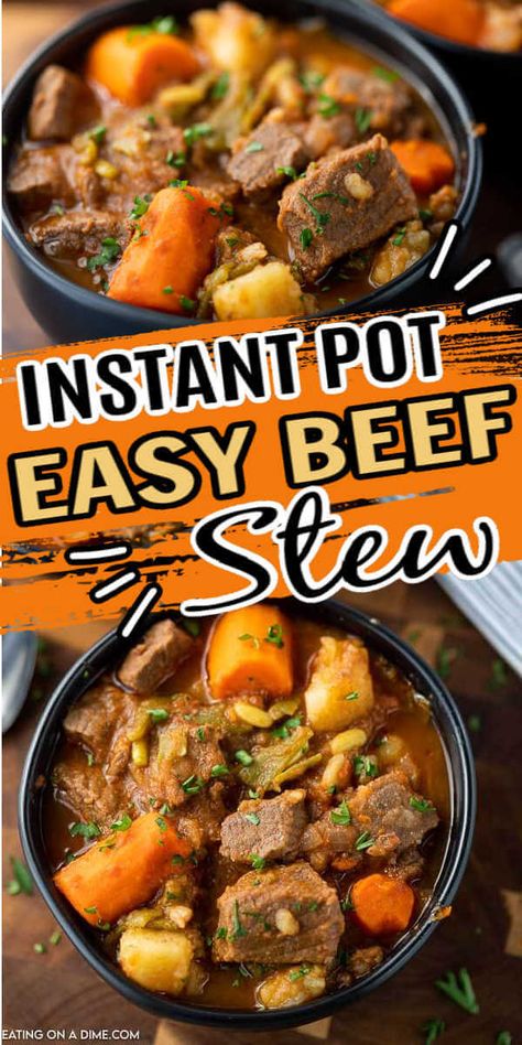 Beef Stew Pressure Cooker, Instant Pot Stew Recipe, Beef Stew Pressure Cooker Recipes, Instant Pot Beef Stew Recipe, Pressure Cooker Beef Stew, Instant Pot Stew, Instant Pot Beef Stew, Slower Cooker, Easy Beef Stew Recipe