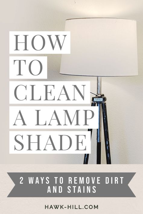 Remove Water Stains, Old Lamp Shades, How To Wash Silk, Cleaning Fabric, Linen Lamp Shades, Cleaning Stuff, Silk Lampshade, Diy Cleaning Solution, Cleaning Tricks