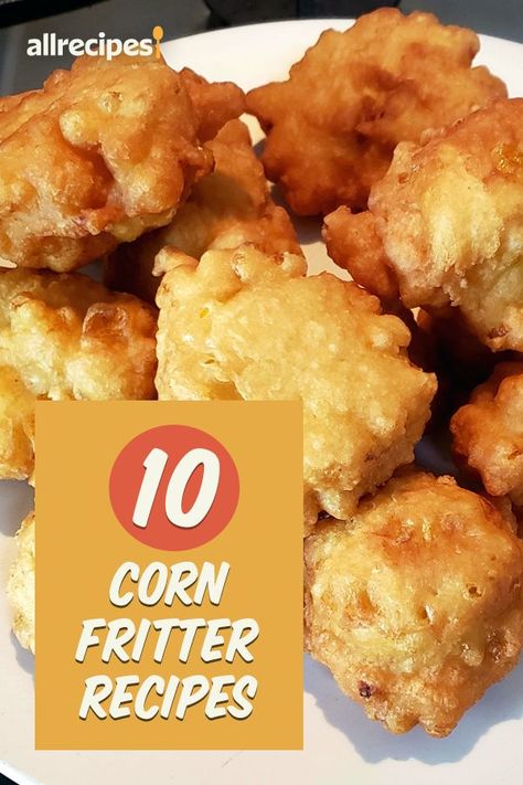 Creamed Corn Fritters Recipe, Corn Fritters Easy, Cream Corn Fritters, Corn Nuggets Recipe, Fritters Zucchini, Oven Baked Corn, Fresh Corn Recipes, Corn Nuggets, Zucchini Corn Fritters