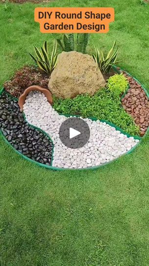 8K views · 220 reactions | Design your garden with decorative round shape ideas
#garden #gardening #landscape #diy #plants #rock | Oliver Uriarte | Oliver Uriarte · Original audio Front Flower Beds, Landscape Diy, Landscaping On A Hill, Shape Ideas, Round Garden, Backyard Designs, Gravel Garden, Pebble Mosaic, Art Curriculum