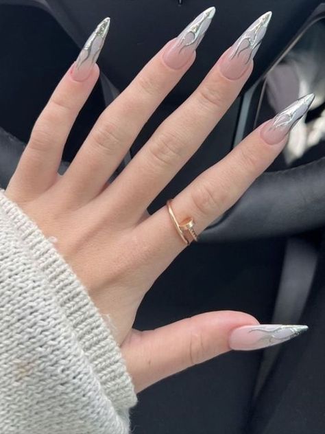 French Nails Aesthetic, Coffin Nails French, Minimalist Nail Design, Nails Slim, Detail Nails, Long Nails Coffin, Baby Pink Nails Acrylic, Nails Grey, Nails Minimalist