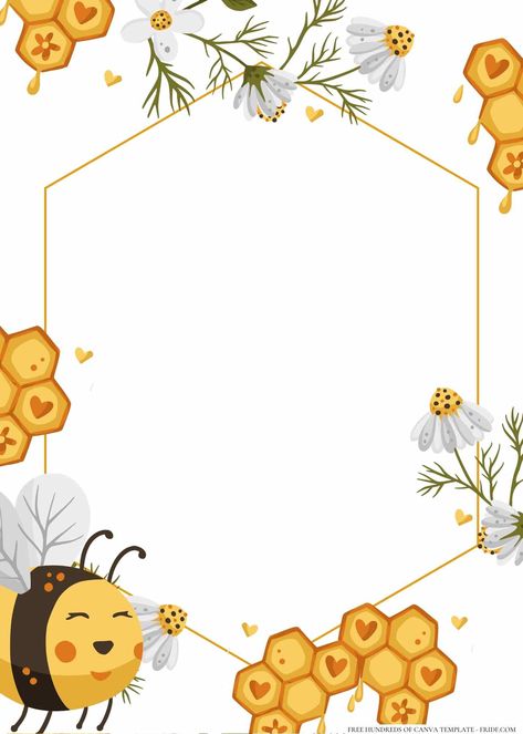 Bumble Bee Invitations, Bee Template, Bumble Bee Decorations, Teaching Classroom Decor, Bee Room, Honey Art, Bee Themed Classroom, Bee Invitations, Classroom Birthday