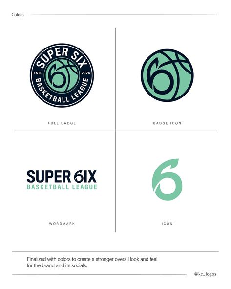 Super Six Basketball League [CLIENT WORK] @supersix.bleague It’s been pretty evident, but I always love designing sports logos, and recently had the opportunity to create a logo for an up and coming basketball league! Check them out :) Had a lot of fun with this one, particularly the challenge of combining 3 visual elements into one silhouette, and I found that the number “6” was the perfect shape to use. #kc_logos #logodesign #logodesigner #sports #basketball #basketballleague #logo #log... Netball Logo Design, Sport Logo Branding, Basketball Logo Design, Badge Icon, Basketball Logo, Logo Basketball, Visual Elements, Sports Logo Design, Nba Logo