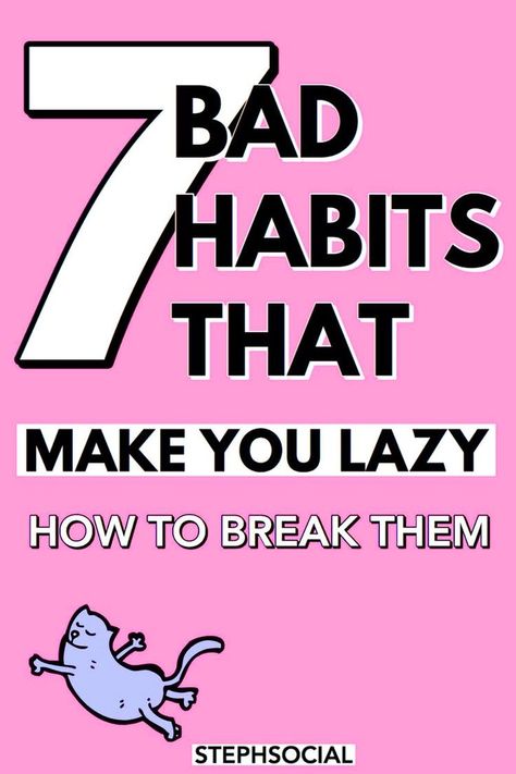 Being Productive Quotes, How To Be A Better Person, Stop Laziness, Productive Journal, Things To Stop Doing, Procrastination Tips, Overcome Laziness, How To Overcome Laziness, Overcome Procrastination