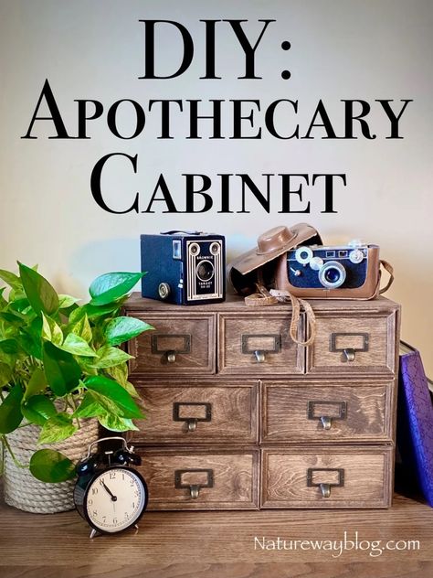 Ikea Moppe Apothecary, Antique Pharmacy Cabinet, Small Apothecary Cabinet, Ikea Moppe Hack Ideas, Moppe Ikea Hack, Ikea Moppe Hack, Diy Apothecary Cabinet, Small Cabinet With Drawers, Ikea Moppe