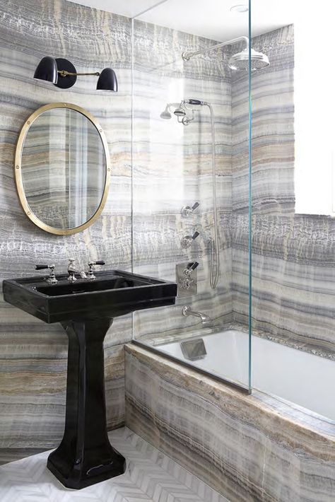 Grey Onyx Vein Cut - ABC Stone : ABC Stone Home Decor Theme Ideas, His And Her Bathroom, 2021 Interior Design Trends, Minimalist Bathroom Ideas, Onyx Wall, Bathroom Tiles Ideas, Tile Combinations, Remodeling Hacks, Organic Contemporary