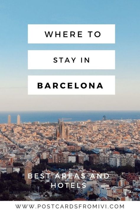 A detailed guide with the best areas and hotels to stay in Barcelona #Spain #Barcelona #Accommodation Barcelona Where To Stay, Where To Stay In Barcelona, W Barcelona, Barcelona Hotel, Barcelona Guide, Barceloneta Beach, Barcelona Spain Travel, Spain Trip, Visit Barcelona